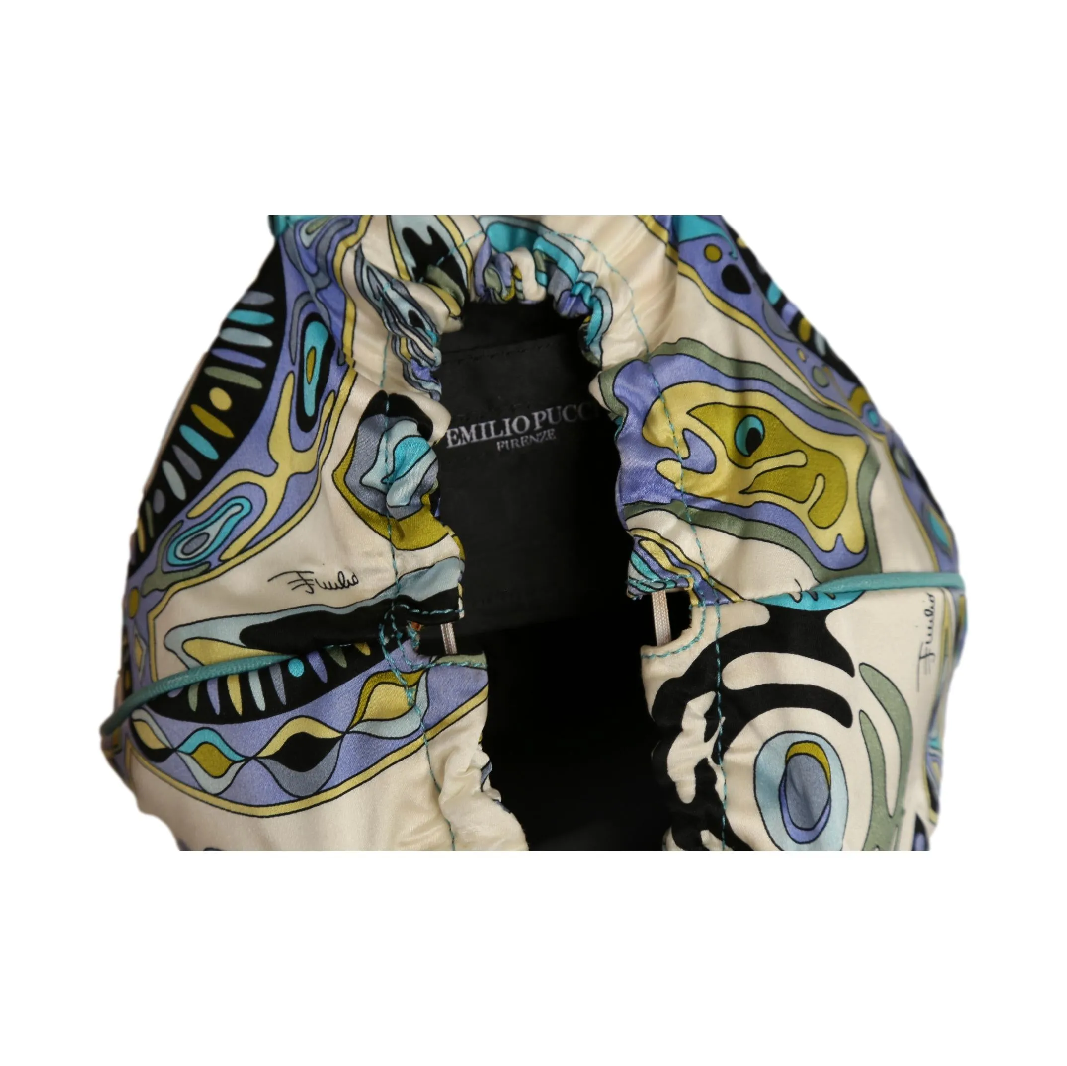 Pucci Turquoise Print Mini Bag