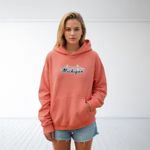 "Mackinac Bridge" Relaxed Fit Classic Unisex Hoodie