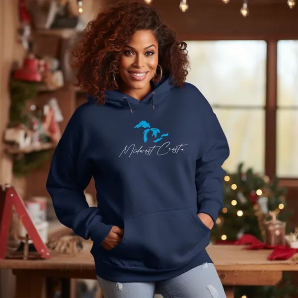 "Midwest Coast" Relaxed Fit Classic Unisex Hoodie