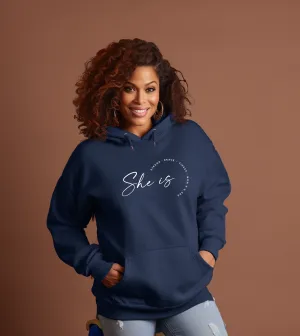 "She Is....." Relaxed Fit Classic Unisex Hoodie CLEARANCE