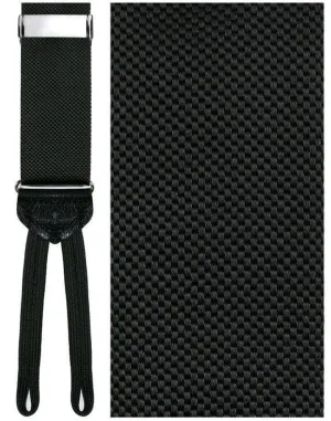 "Teramo" Black Suspenders