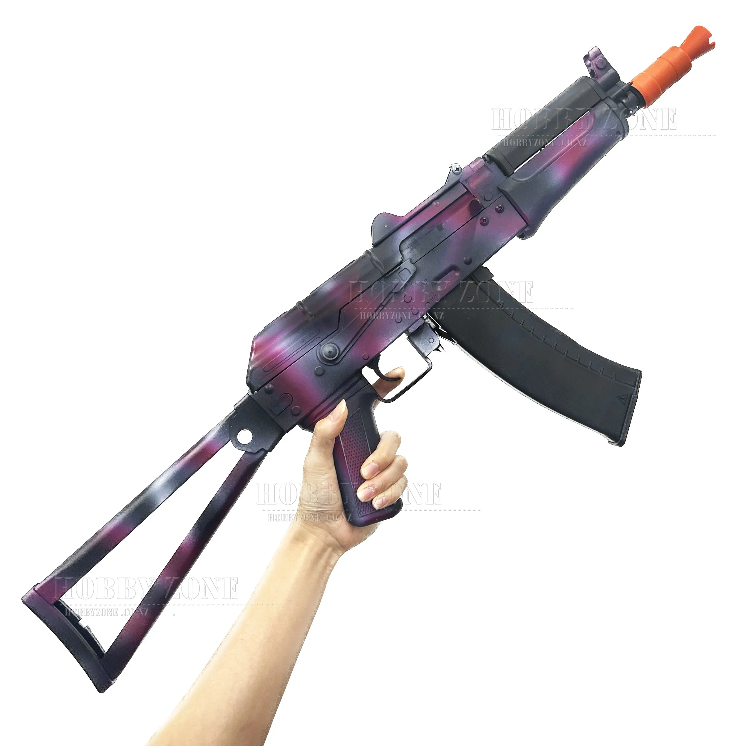 [R18 ] "Blackcurrant Juice" JM Gen 12 AK-74U Nylon Gel Ball Blaster [ID Check Required]