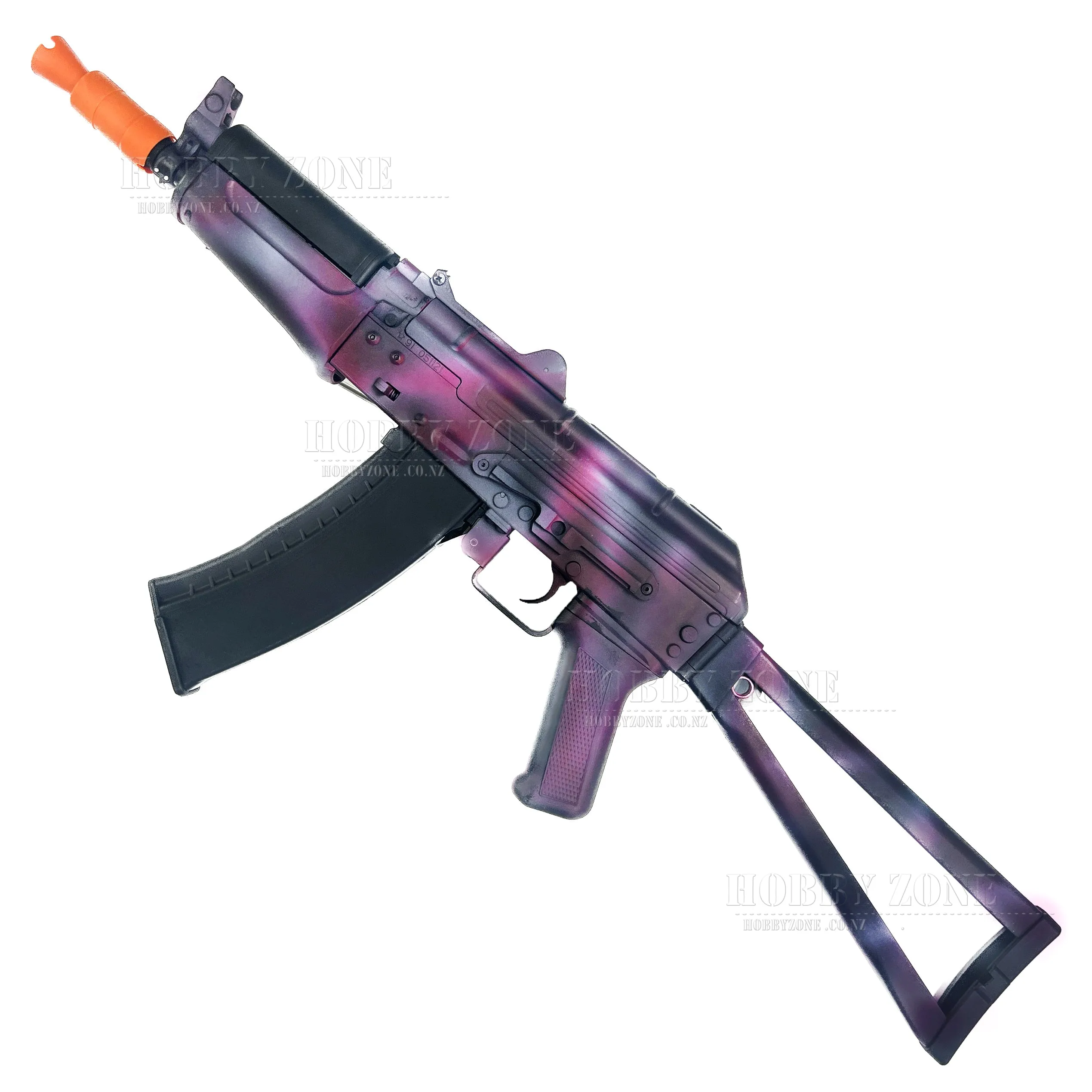 [R18 ] "Blackcurrant Juice" JM Gen 12 AK-74U Nylon Gel Ball Blaster [ID Check Required]