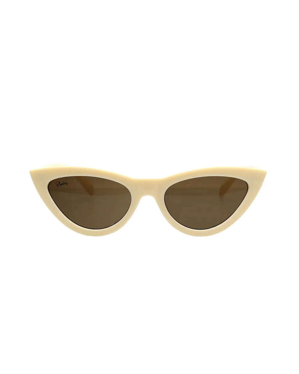 Reality Kiss Kiss Eco Sunglasses - Bone