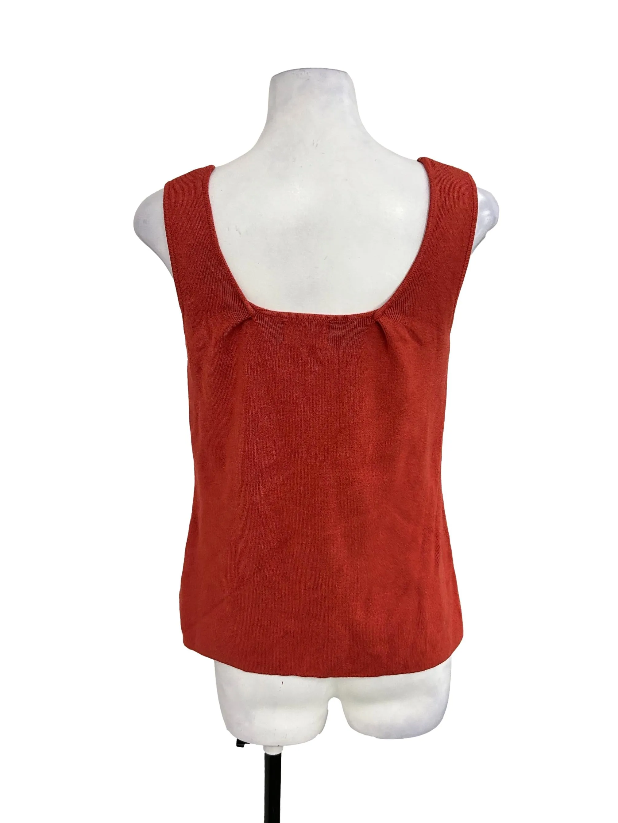 Red Knitted Tank Top OSN