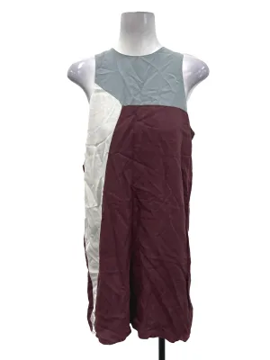 Red Two Tone Shift Dress