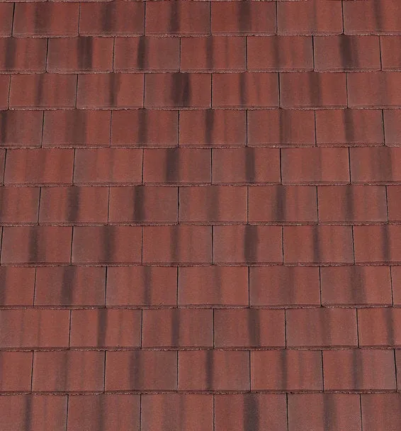 Redland Concrete Plain Roof Tile - Rustic Red