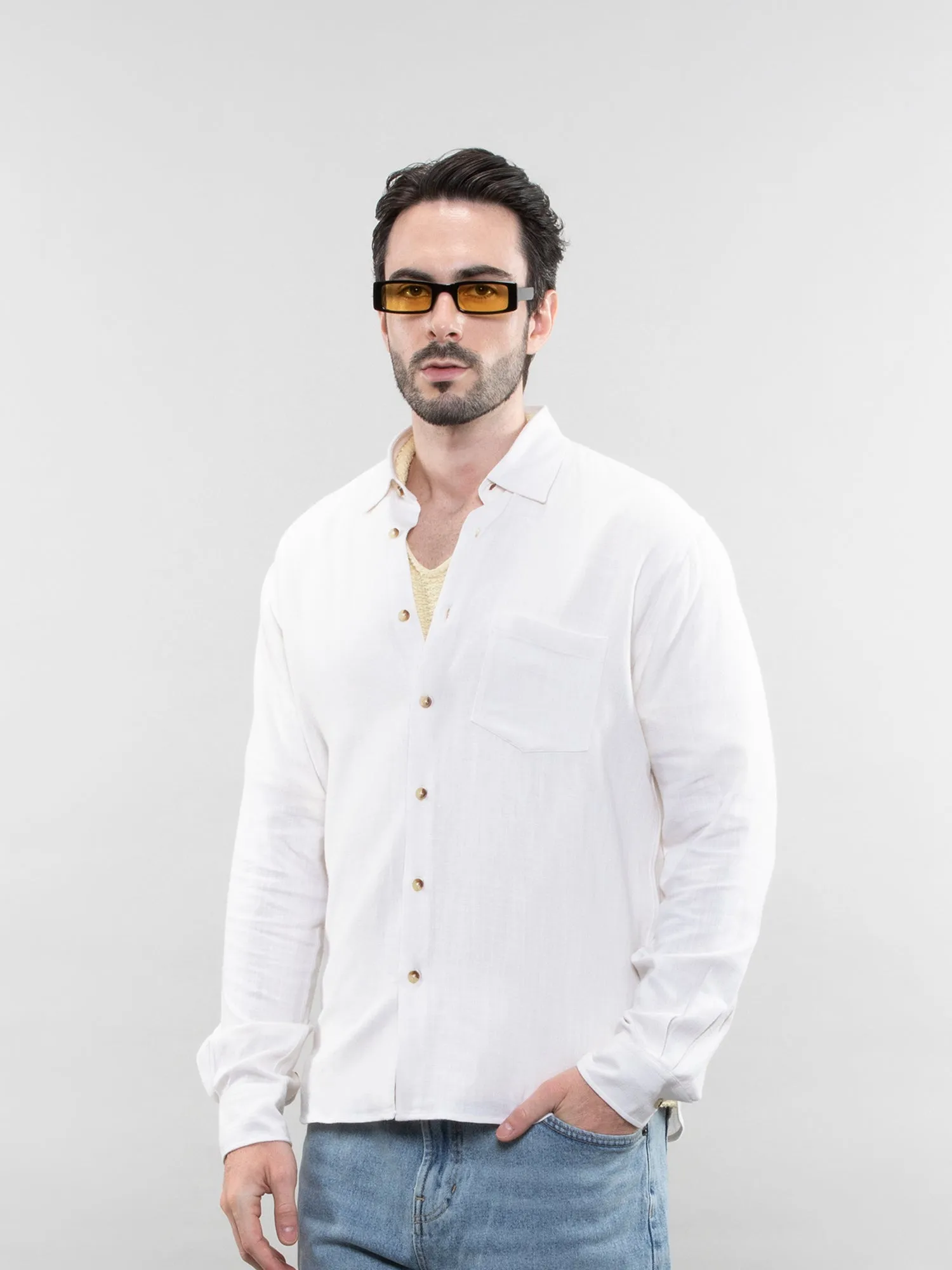 Relaxed linen shirt