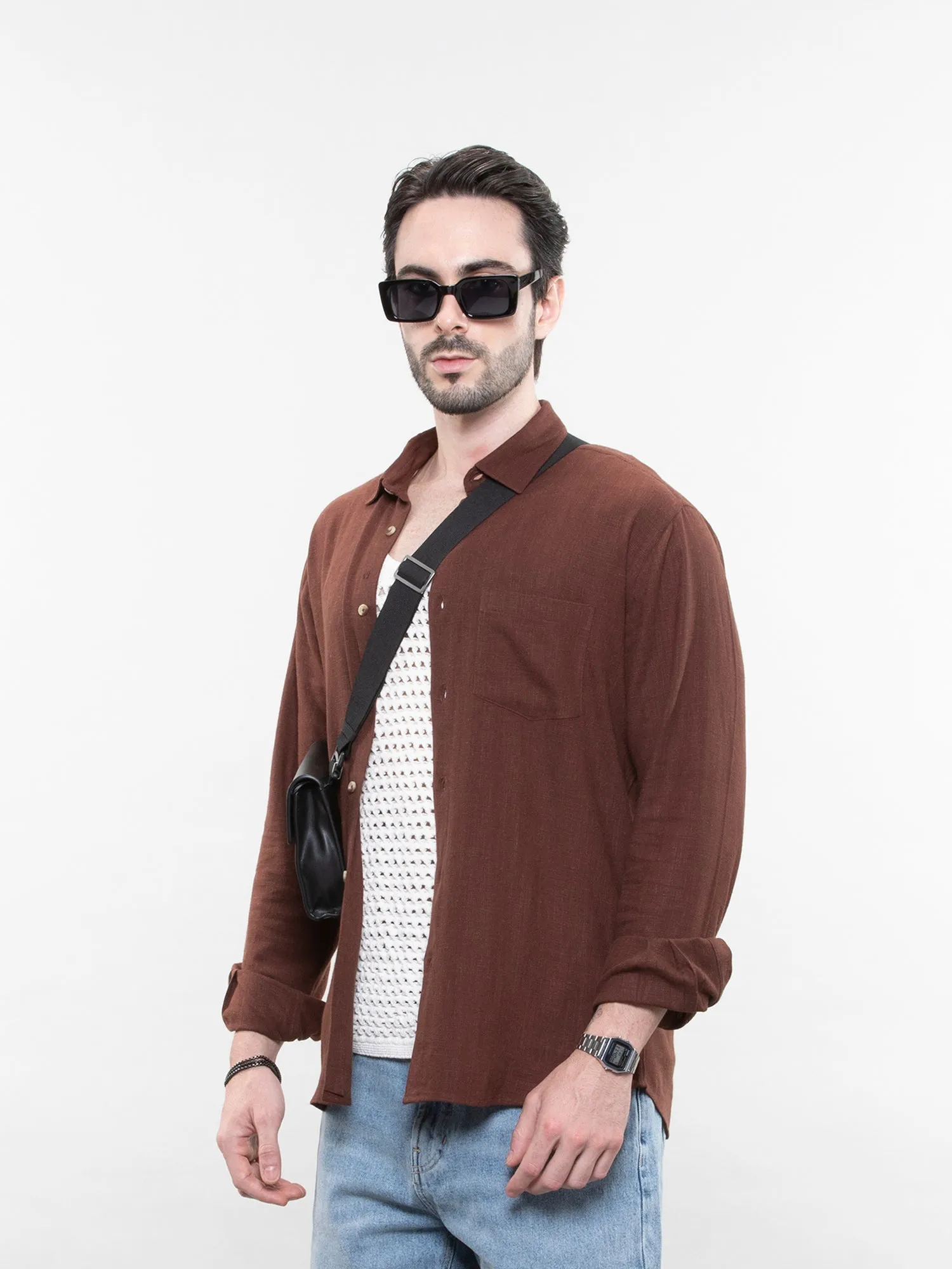 Relaxed linen shirt
