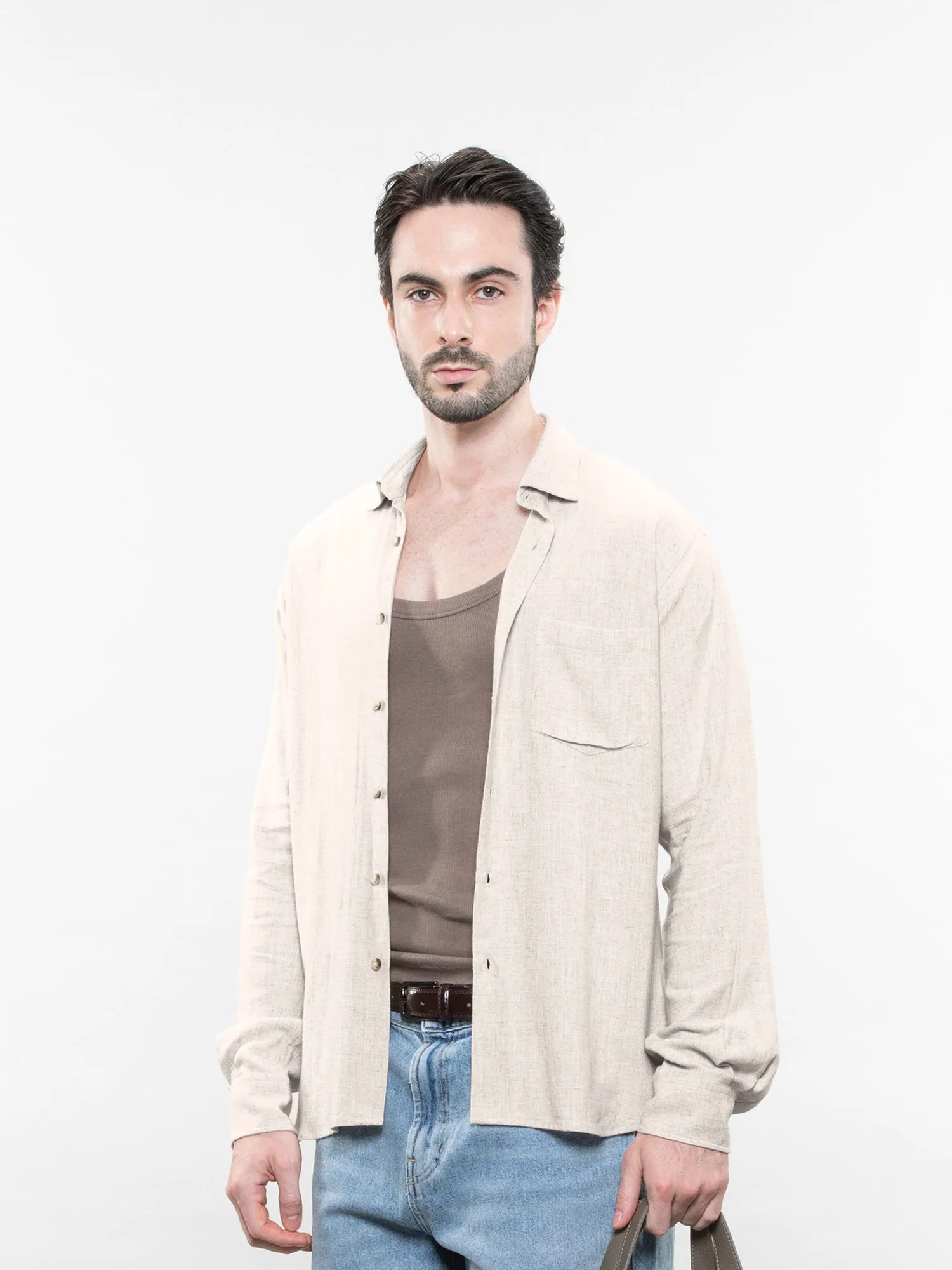 Relaxed linen shirt