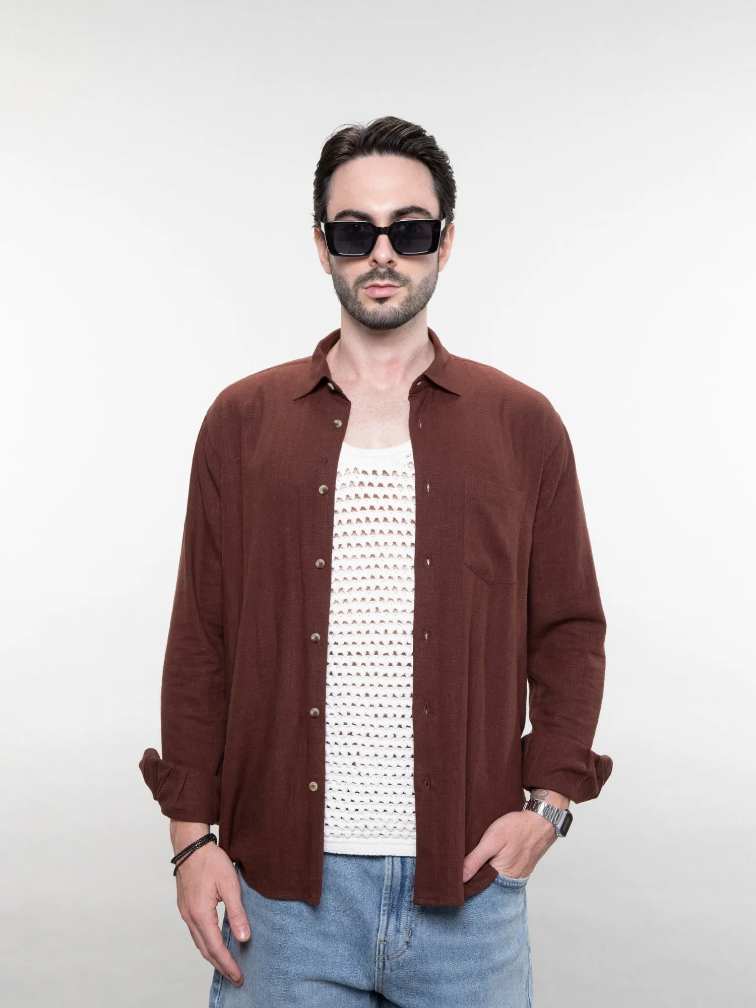 Relaxed linen shirt
