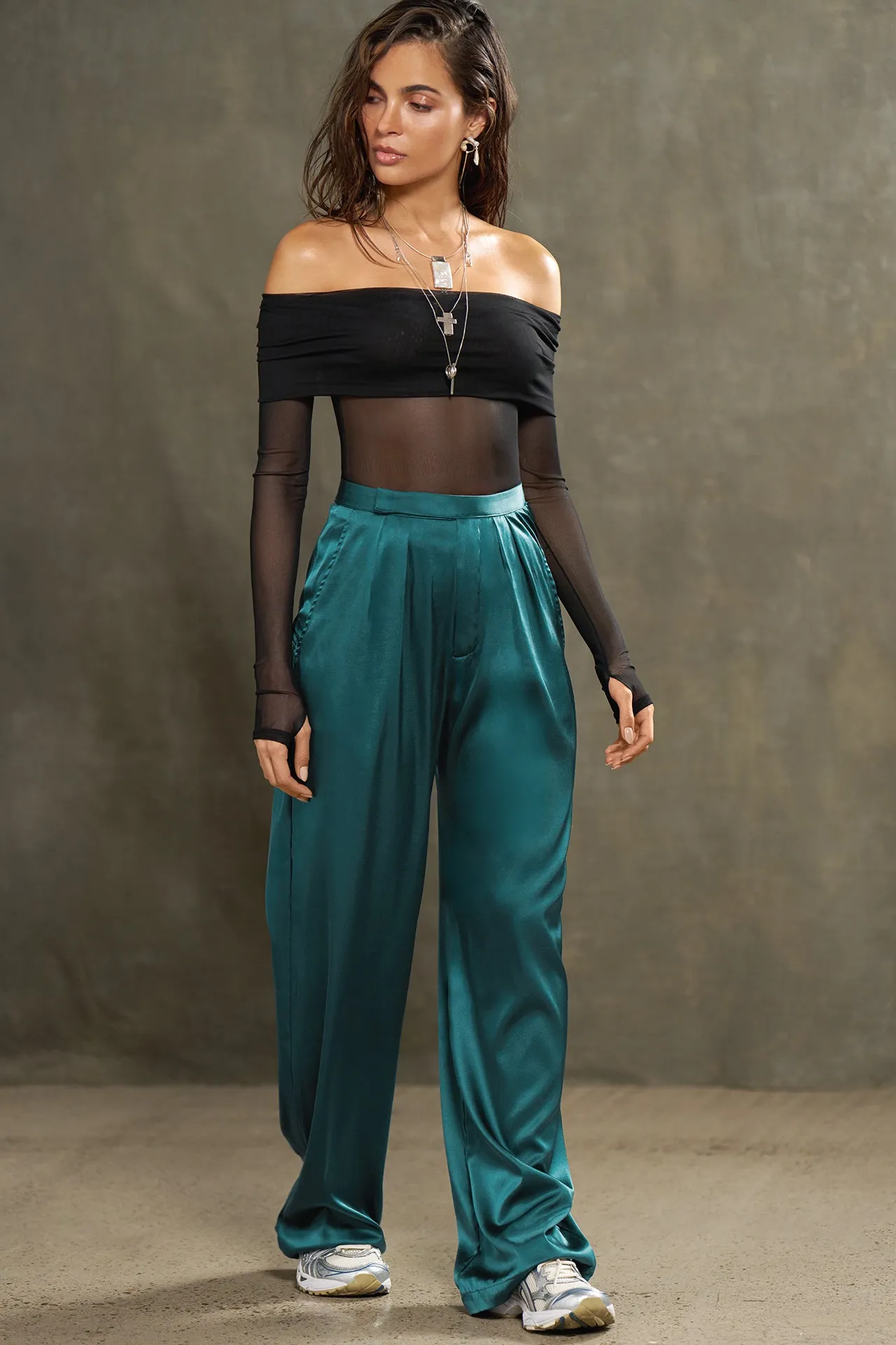 Relaxed Silk Trouser