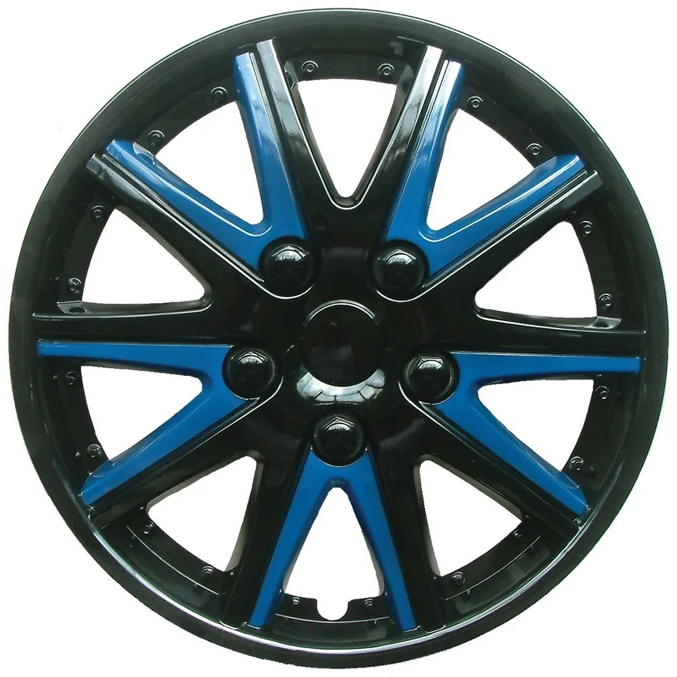 Renault Megane Classic Black Blue Wheel Trims Covers (1996-2003)