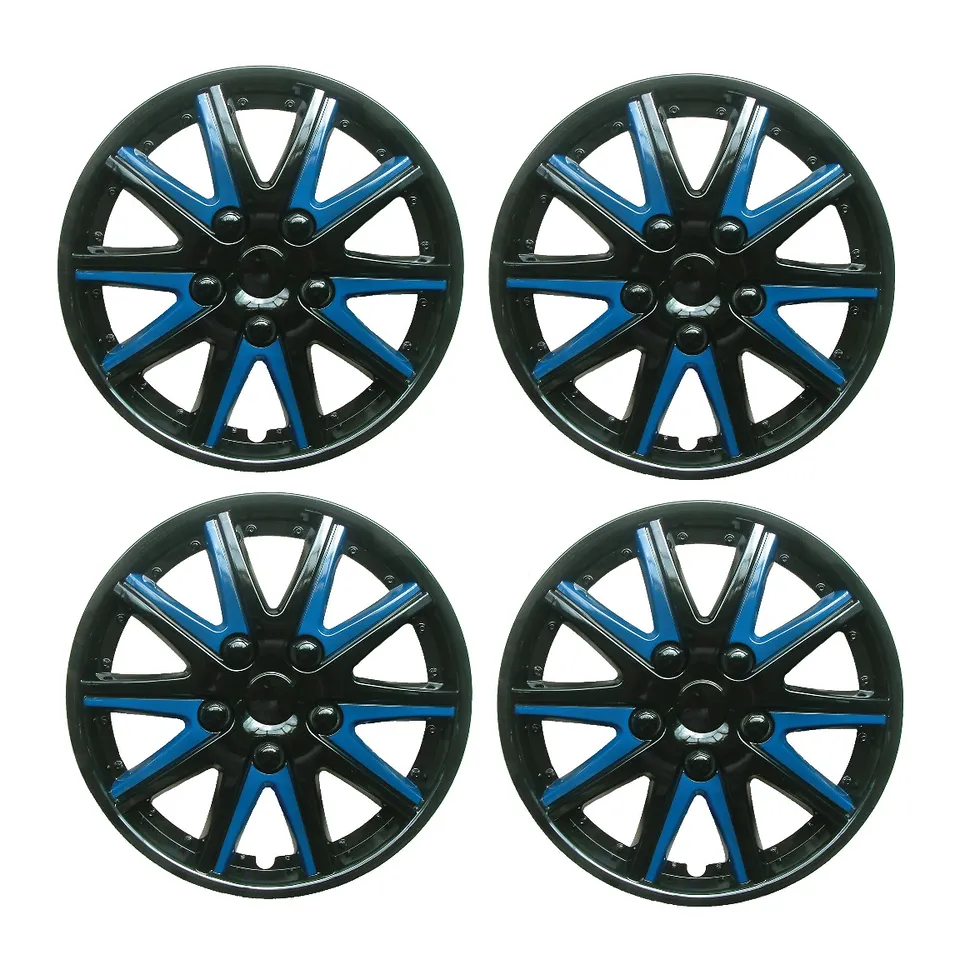 Renault Megane Classic Black Blue Wheel Trims Covers (1996-2003)