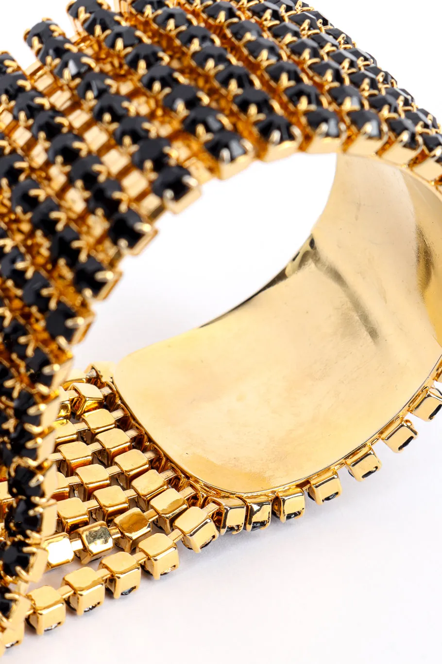 Rhinestone Fringe Cuff Bracelet