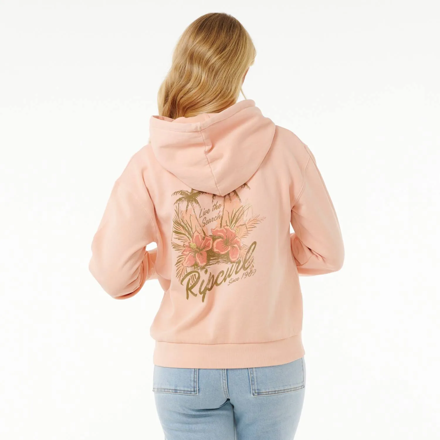 Rip Curl Wild Bloom Relaxed Hood Pink