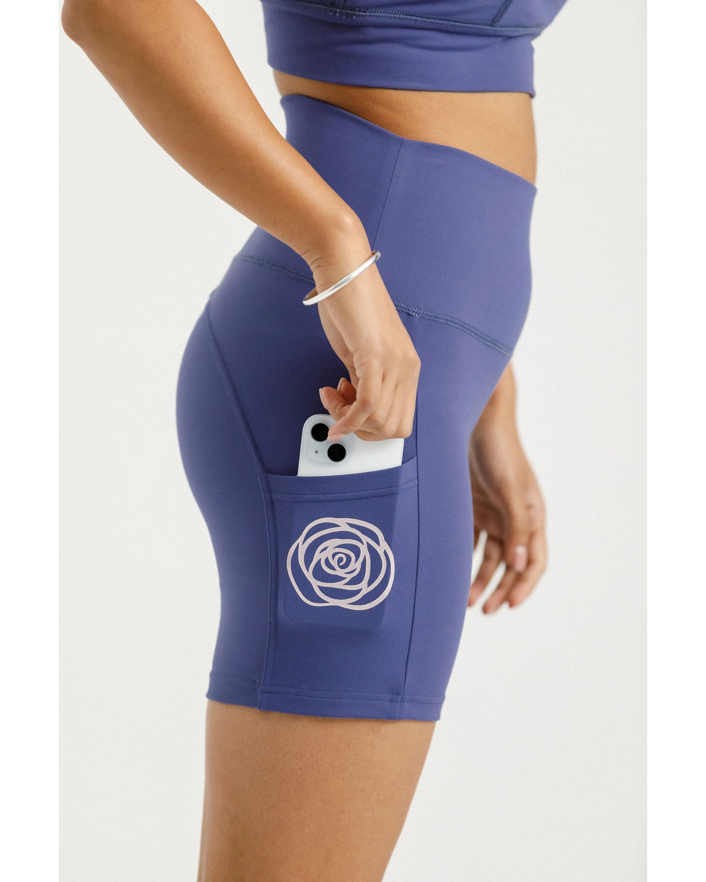 Rose Road Minnies Bike Short - Hyacinth