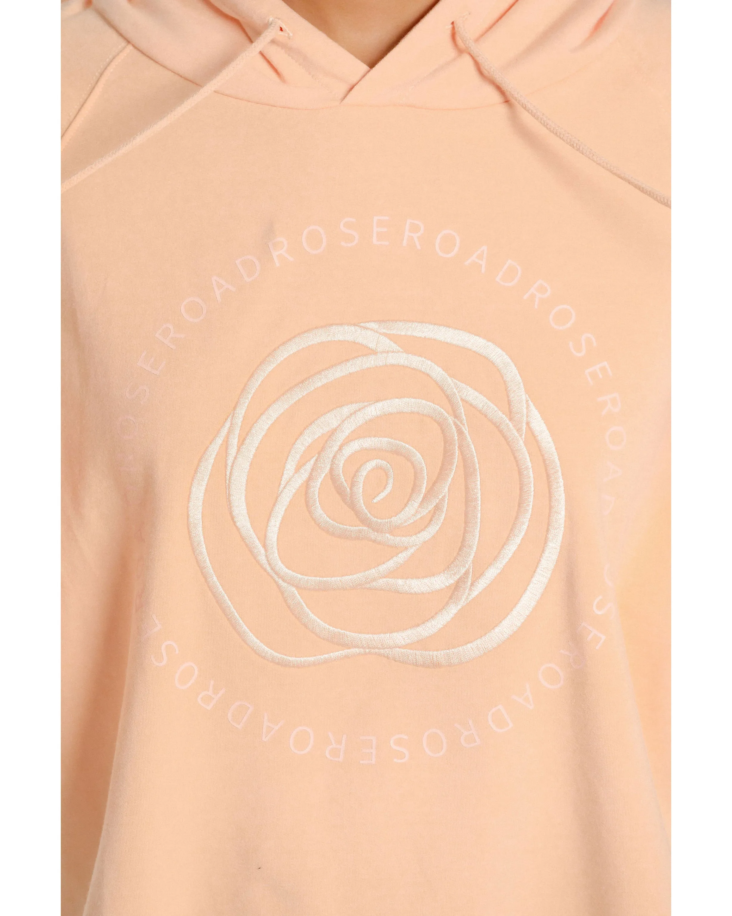 Rose Road Sloppy Joe - Tropical Peach with RR Track Print