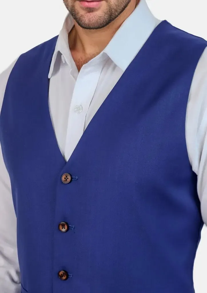 Royal Blue Twill Vest