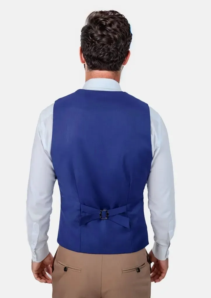 Royal Blue Twill Vest