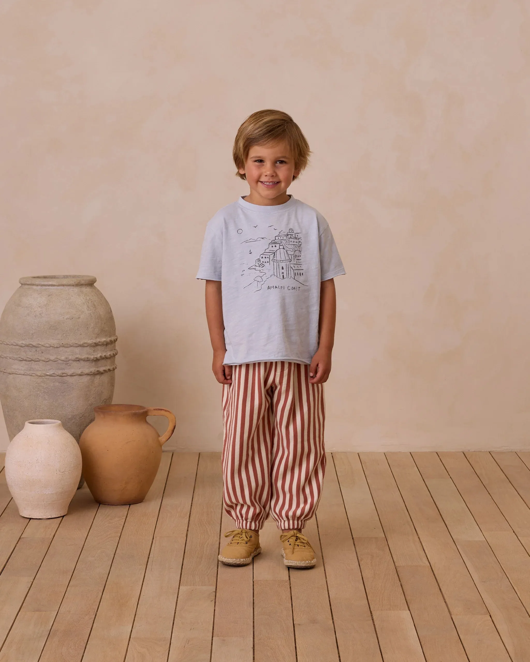 RYLEE   CRU RELAXED JOGGER || POPPY STRIPE