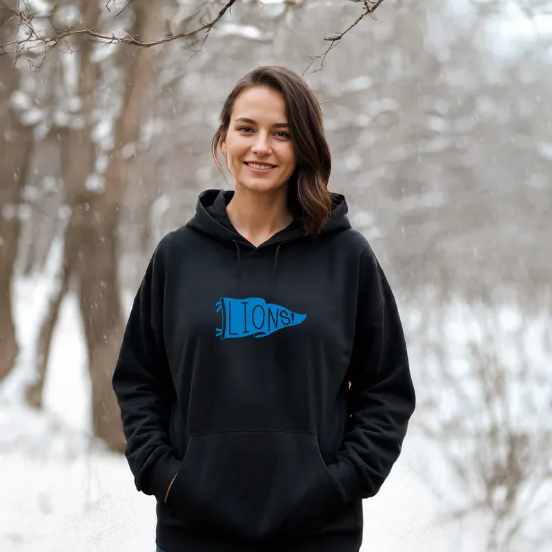 SALE "Let's Go Lions" Relaxed Fit Classic Unisex Hoodie