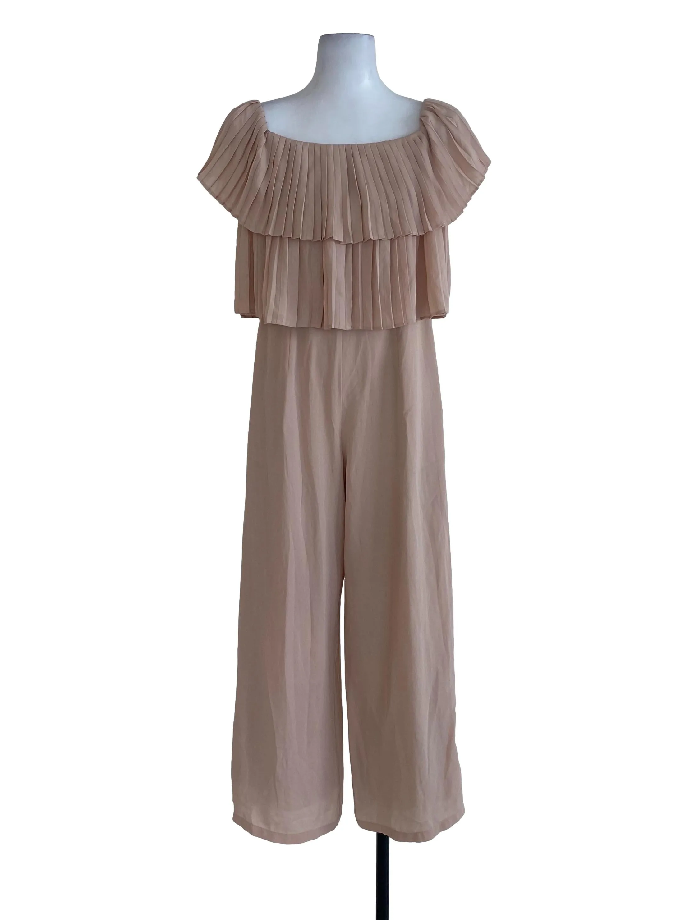 Salmon Plain Jumpsuit