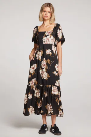 Saltwater Luxe - Mela Midi Dress | Black