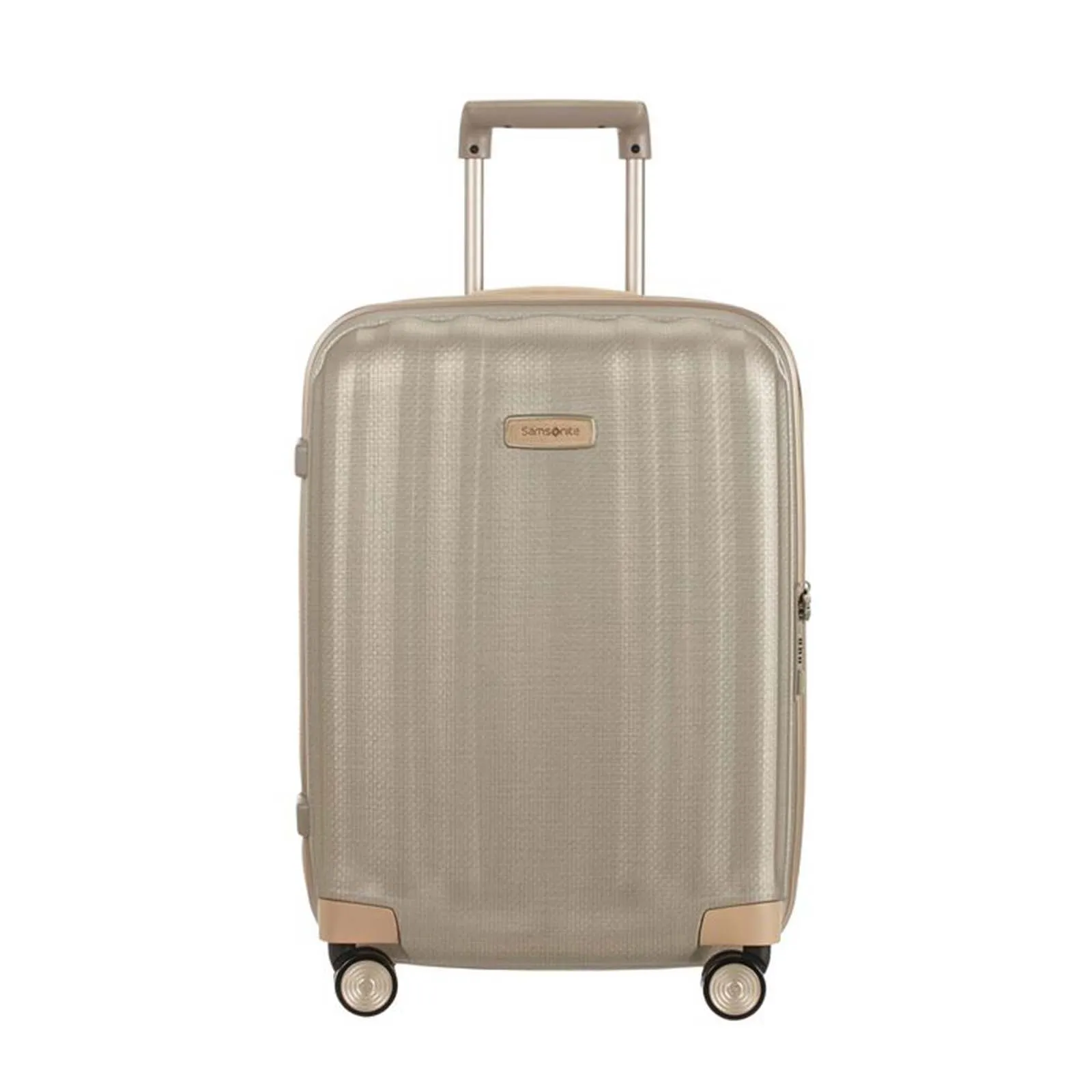 Samsonite Lite-Cube Prime 55cm Suitcase Ivory Gold