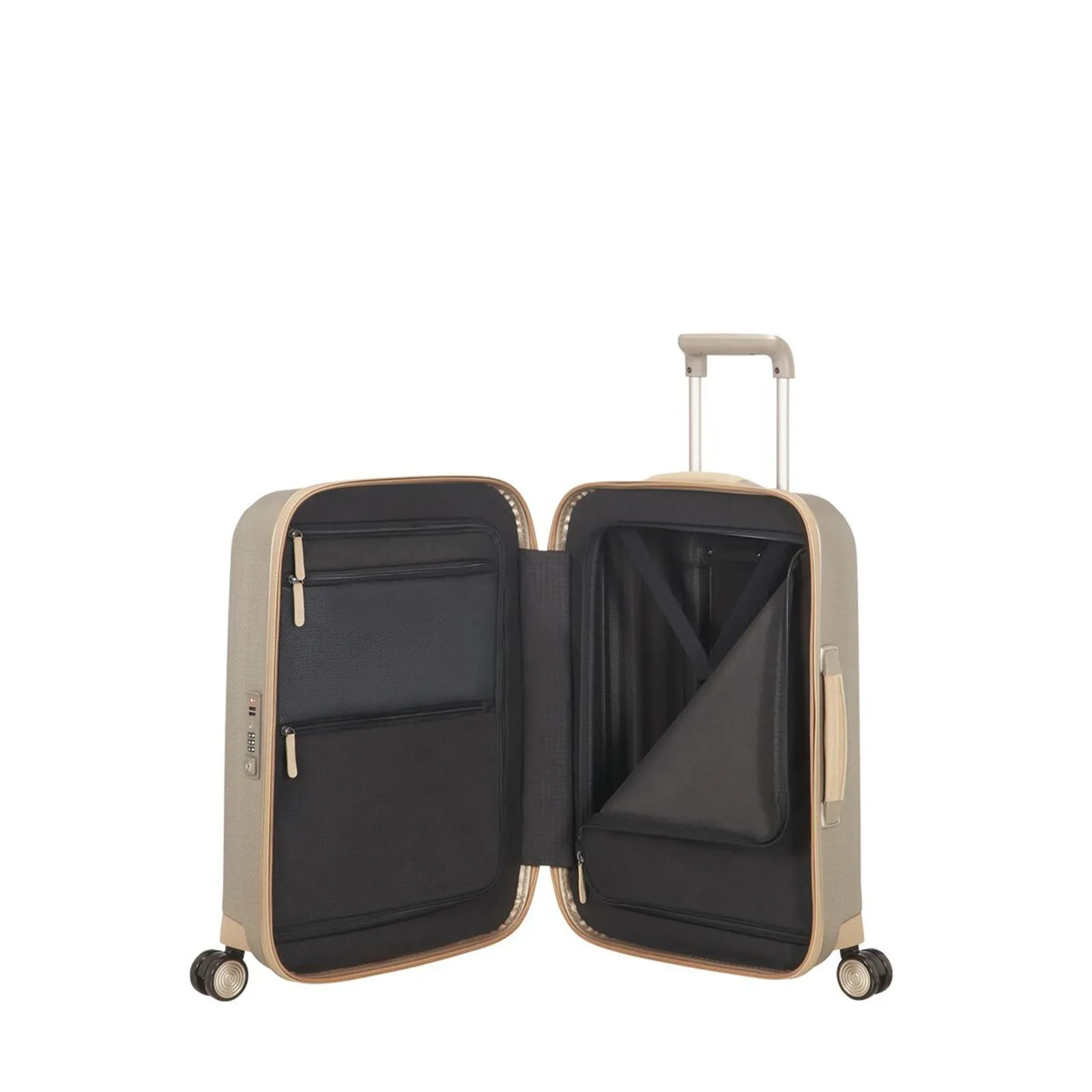 Samsonite Lite-Cube Prime 55cm Suitcase Ivory Gold