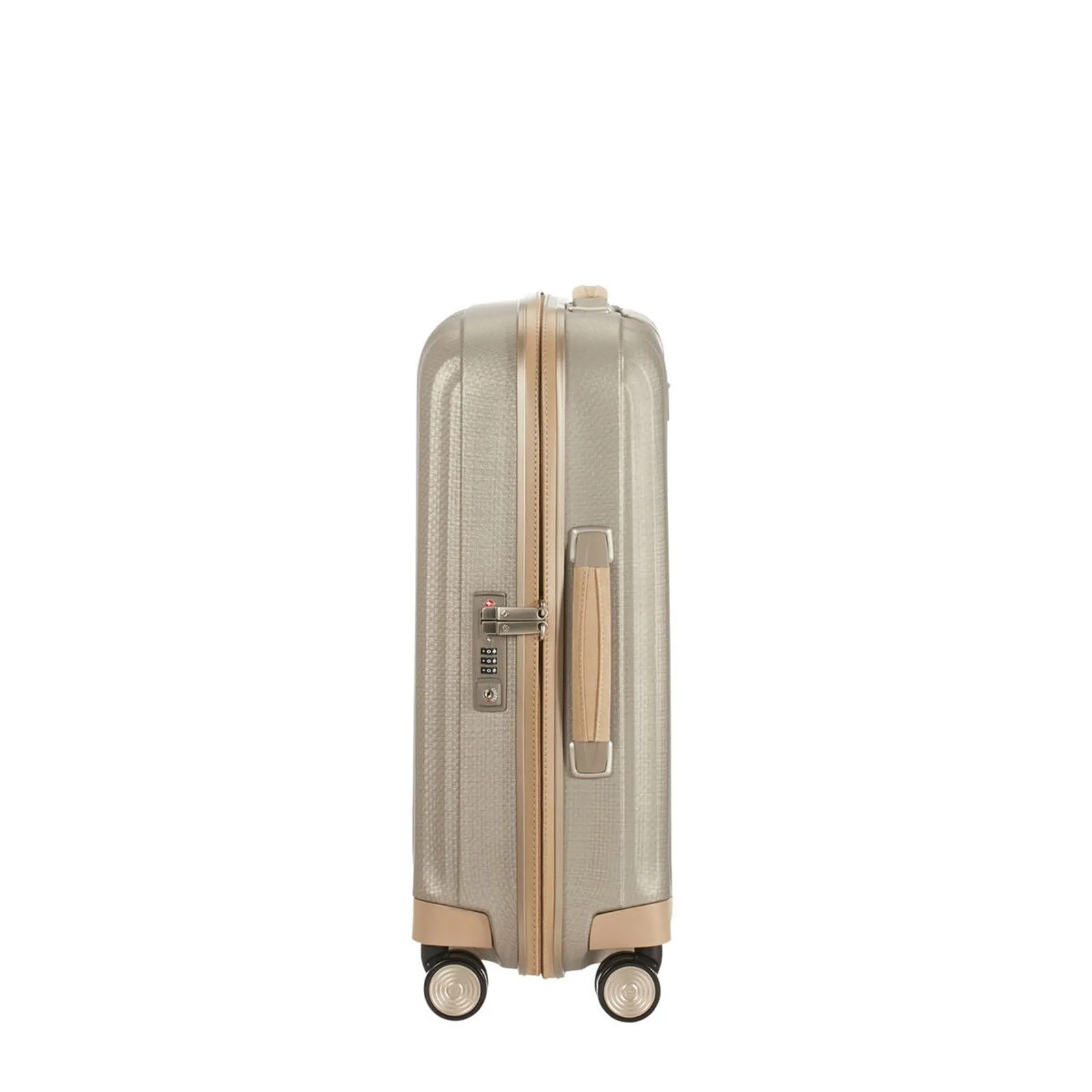 Samsonite Lite-Cube Prime 55cm Suitcase Ivory Gold