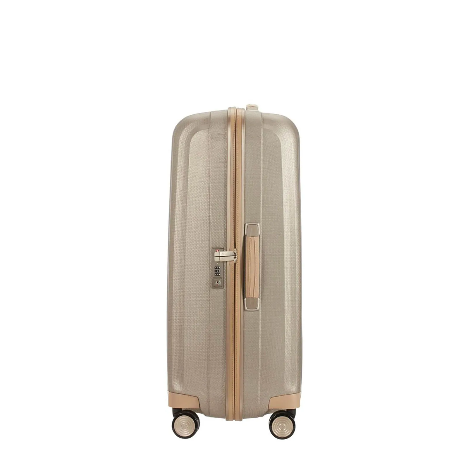 Samsonite Lite-Cube Prime 76cm Suitcase Ivory Gold
