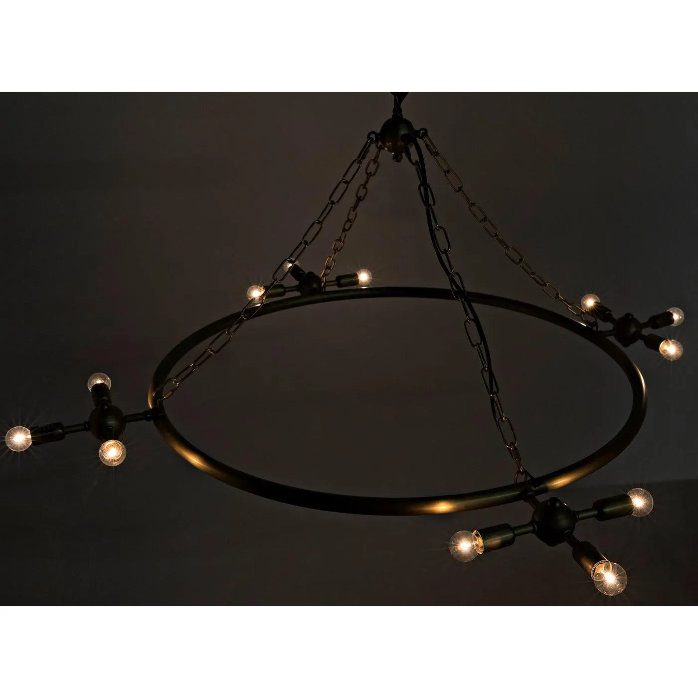 Sasha Chandelier, Metal with Brass Finish