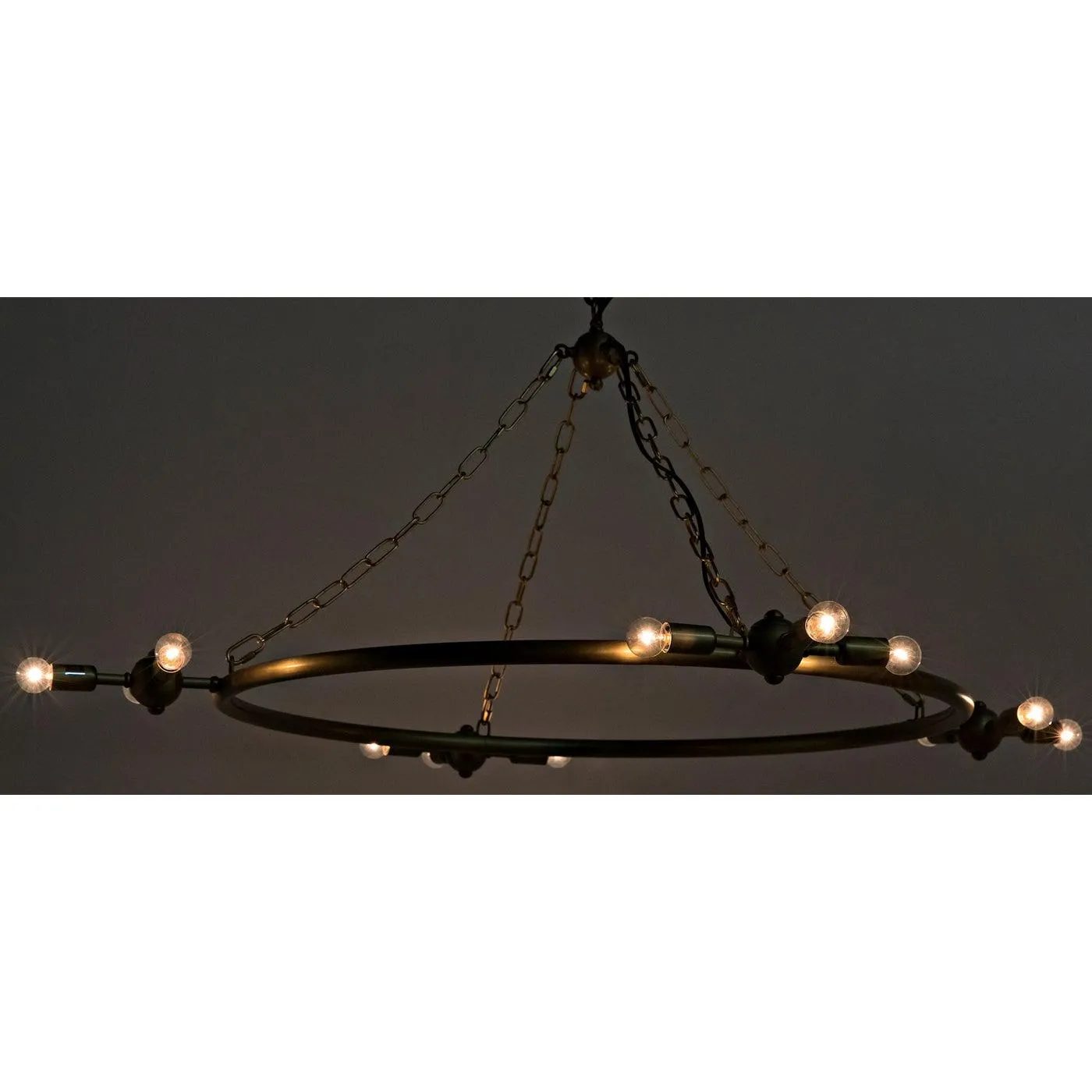 Sasha Chandelier, Metal with Brass Finish
