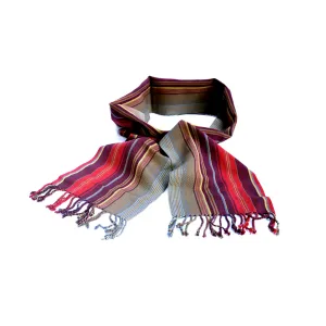 Scarf Embroidered in Loom