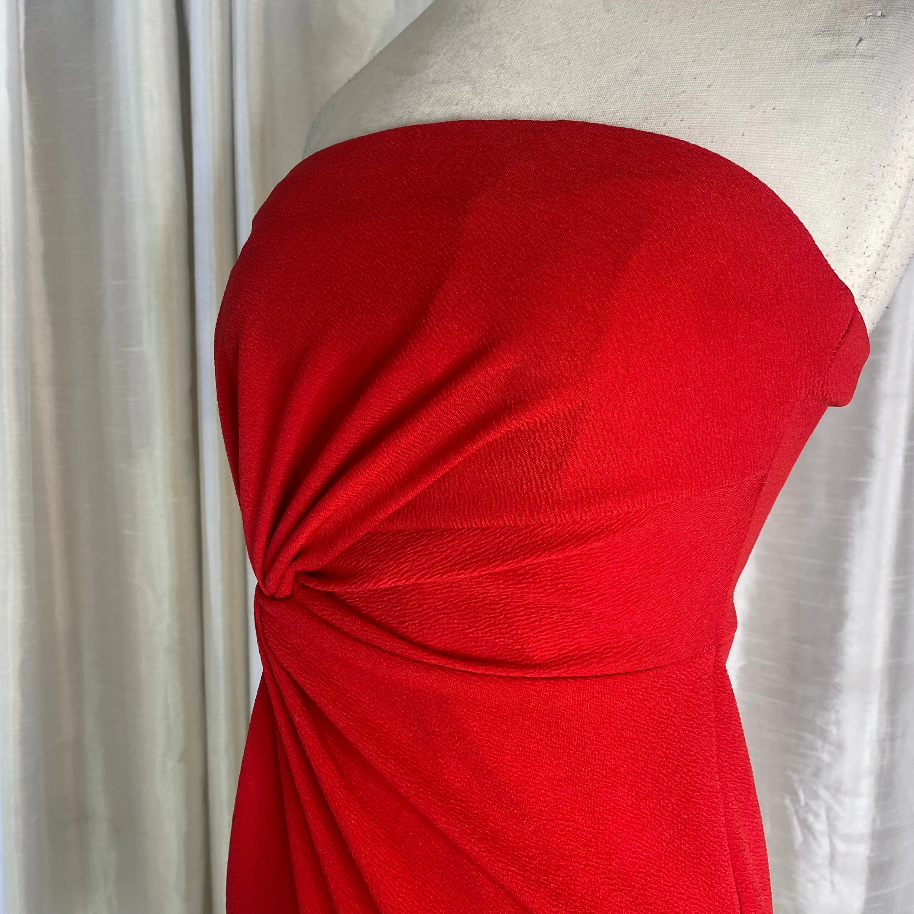 SELFIE Leslie Prom Queen Bandeau Mini Dress Red Size S