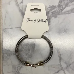 SELLERS TWO TONE HINGE BRACELET