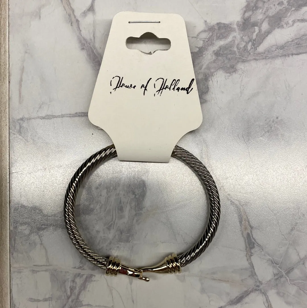 SELLERS TWO TONE HINGE BRACELET