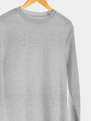 Silver Grey Plain Sweatshirt