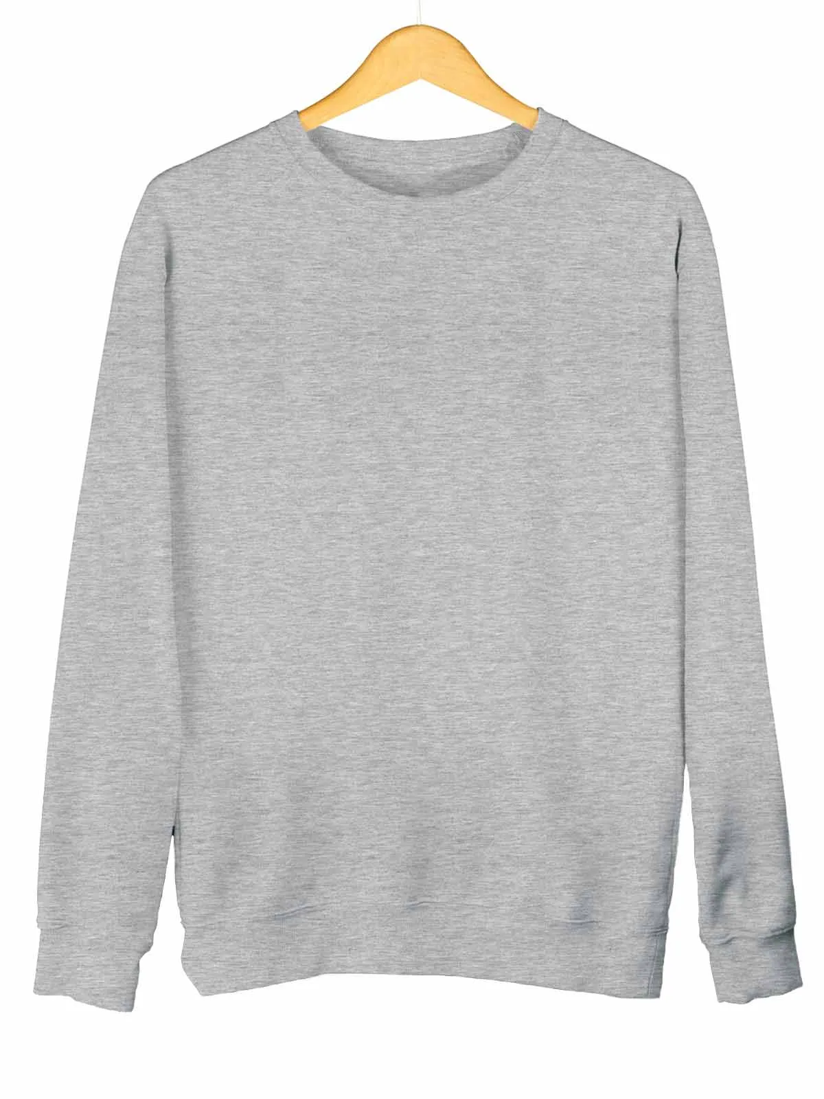 Silver Grey Plain Sweatshirt