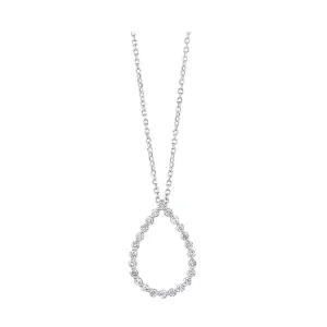 Silver (SLV 995) Diamond Stunning Neckwear Pendant  - 1/4 ctw