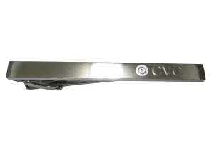 Silver Toned Etched Sleek Civic Coin CVC Cryptocurrency Blockchain Tie Clip
