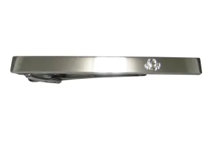 Silver Toned Etched Sleek Crab Tie Clip