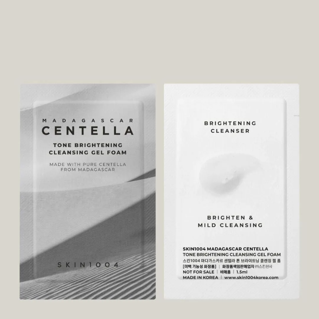SKIN1004 Madagascar Centella Tone Brightening Cleansing Gel Foam 1.5ml (Pouch Sample)