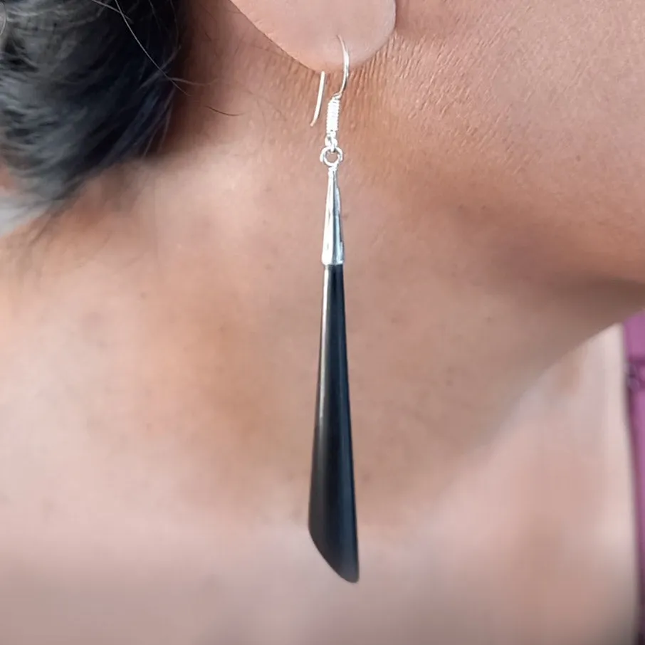Sleek and Elegant Earrings - Sterling Silver, Indonesia
