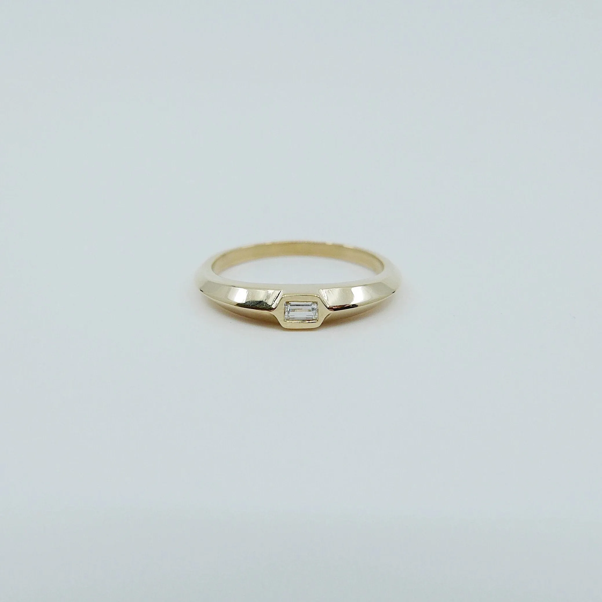 Sleek Baguette Diamond Ring