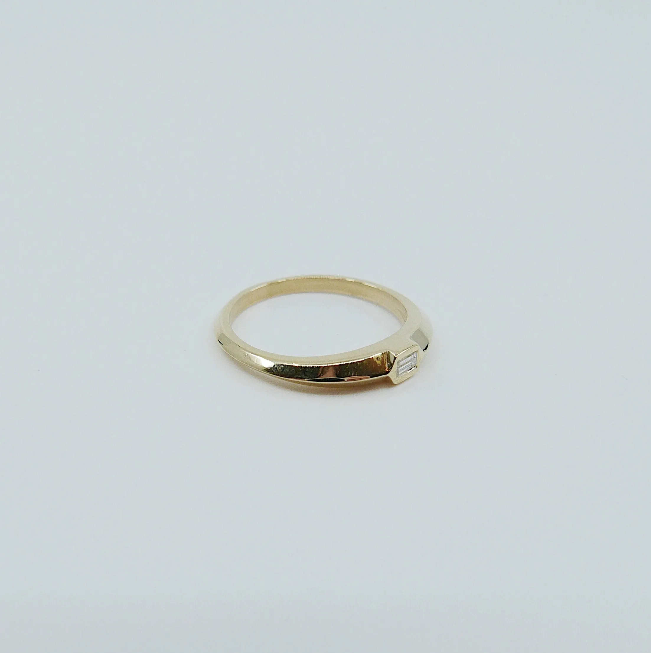 Sleek Baguette Diamond Ring