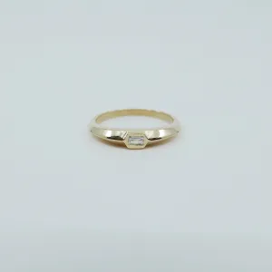 Sleek Baguette Diamond Ring
