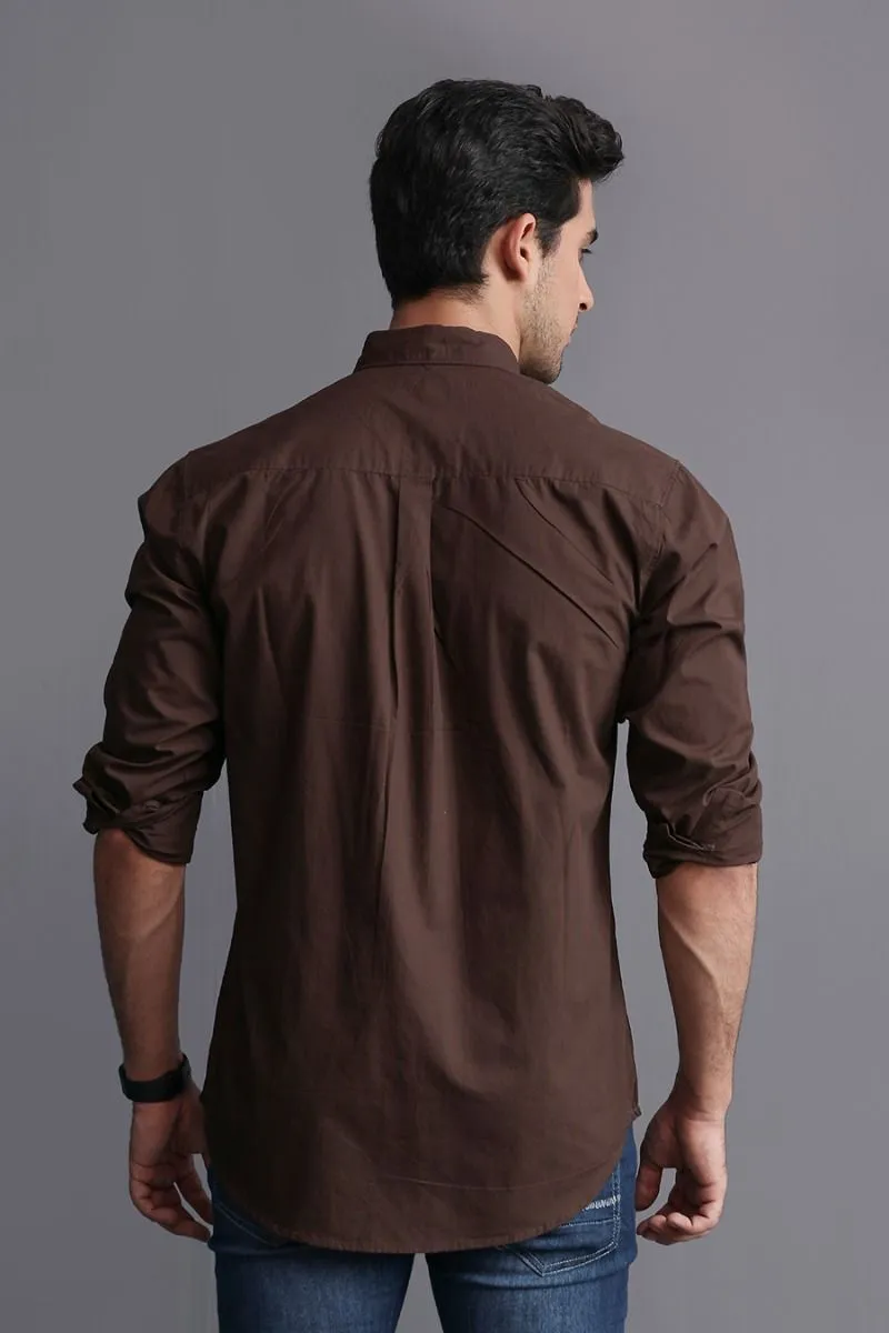 SLEEK BROWN SHIRT