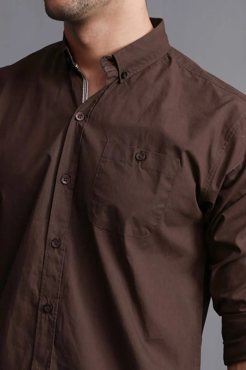 SLEEK BROWN SHIRT